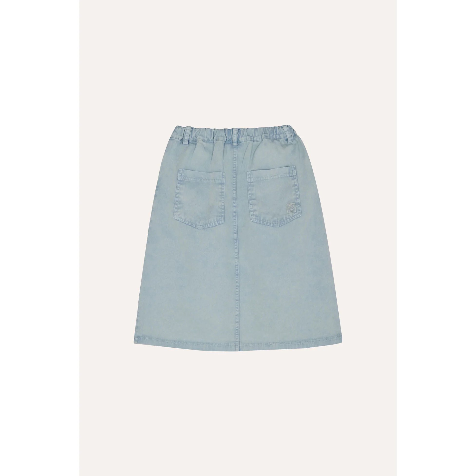The Campamento Light Blue Denim Skirt - Image 2