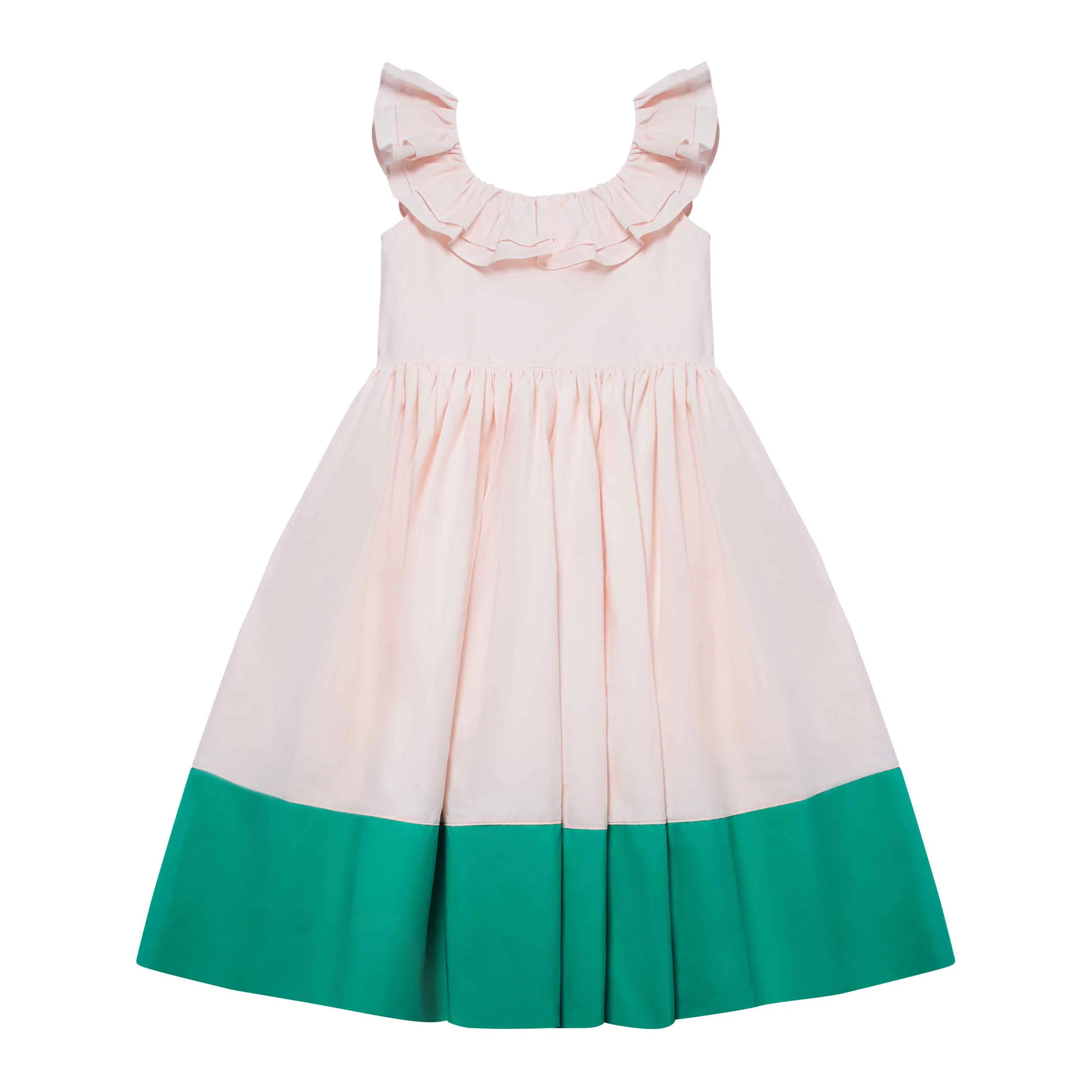 The Middle Daughter Mother Flamingo & Verdigris Dress