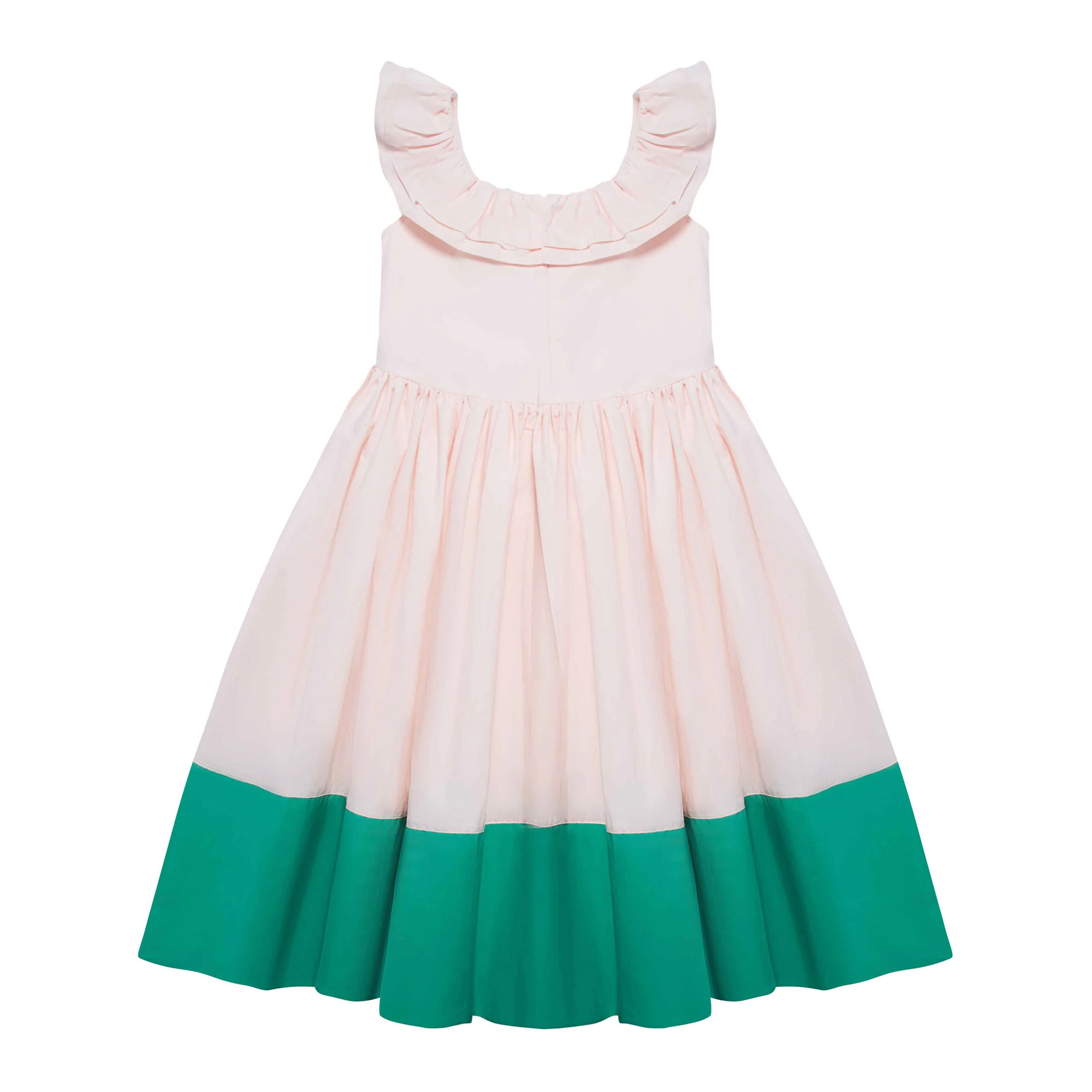 The Middle Daughter Mother Flamingo & Verdigris Dress - Image 2