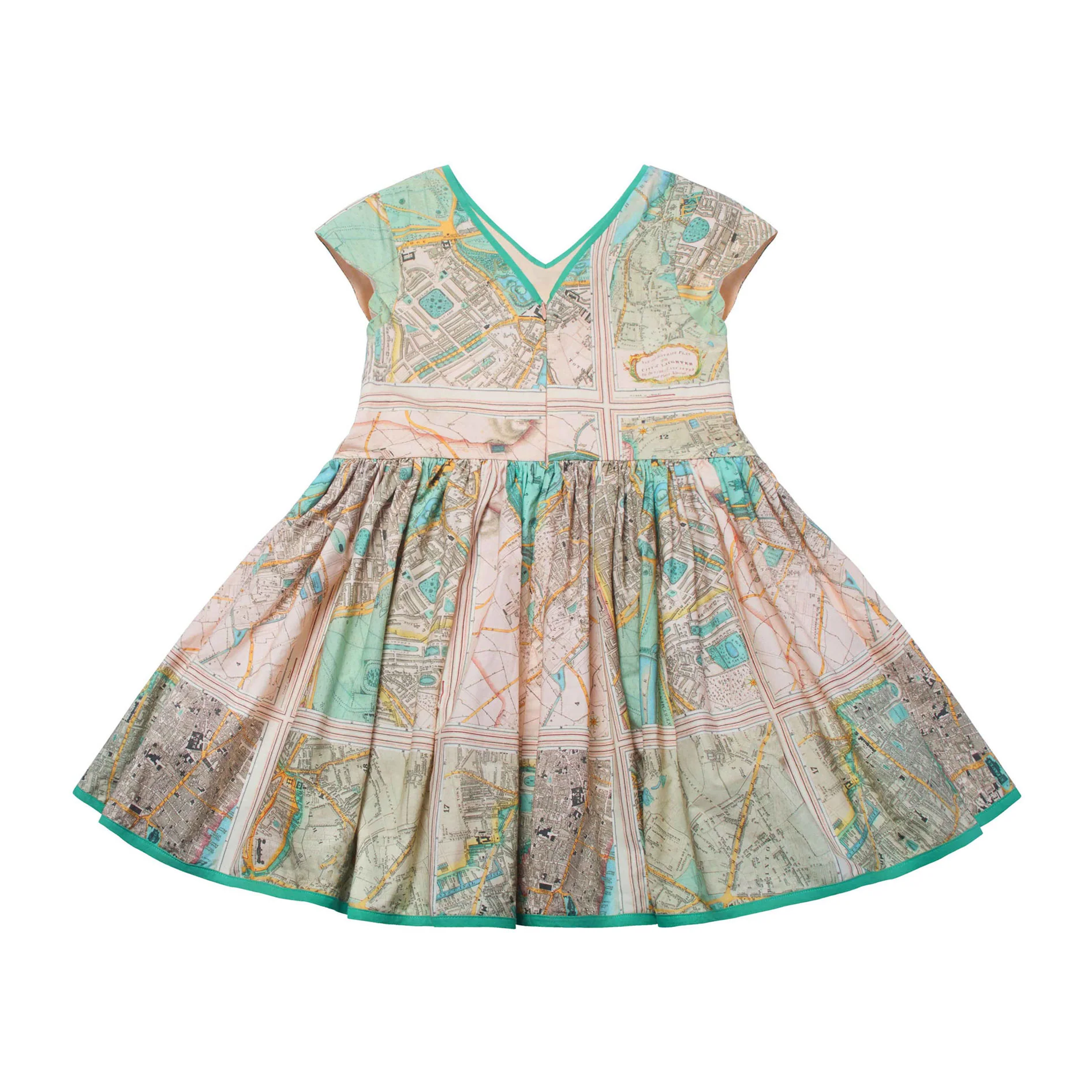 The Middle Daughter Old London Map Slip Road Dress - Image 2