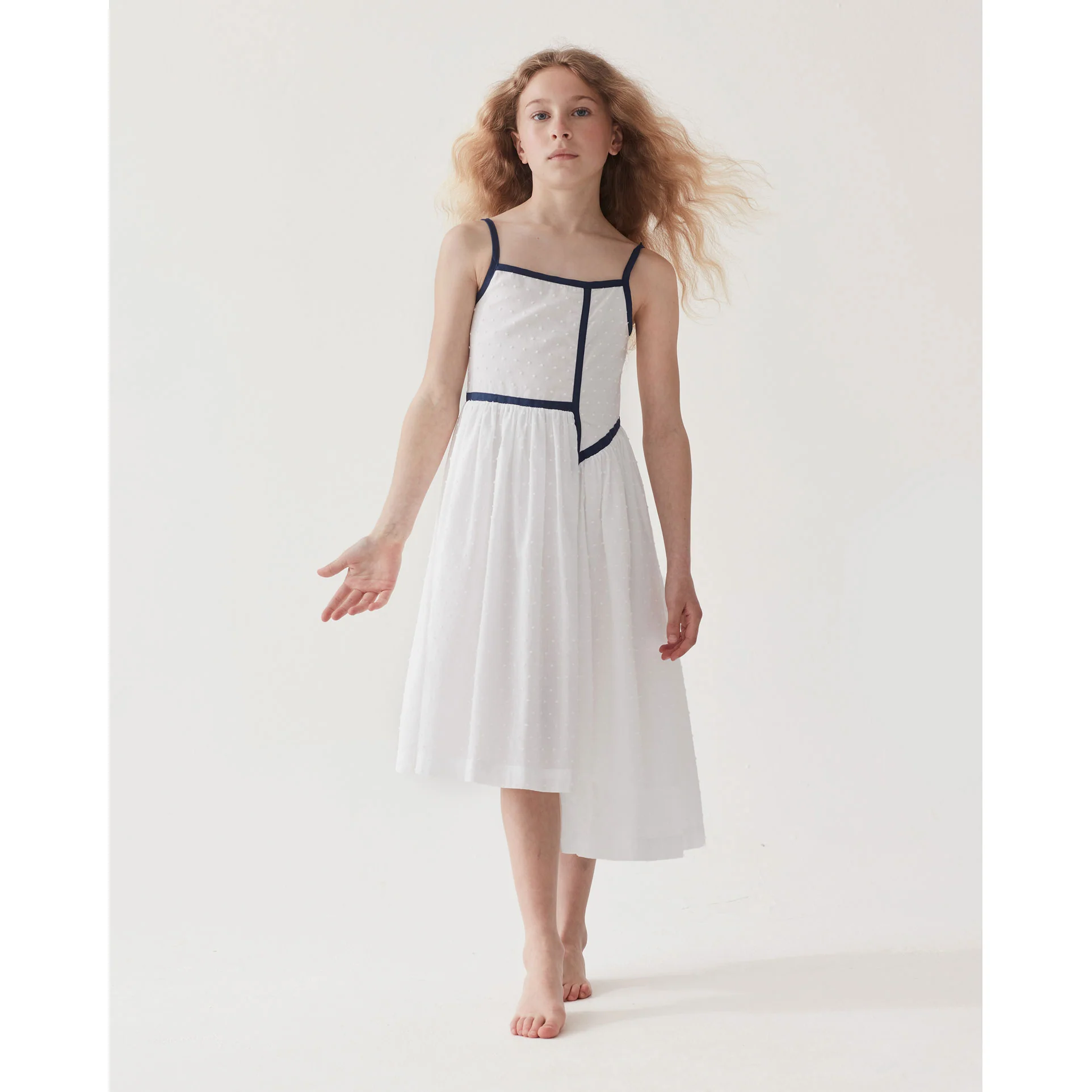 The Middle Daughter Porcelain Dobby Spot See The Light Dress - Image 2