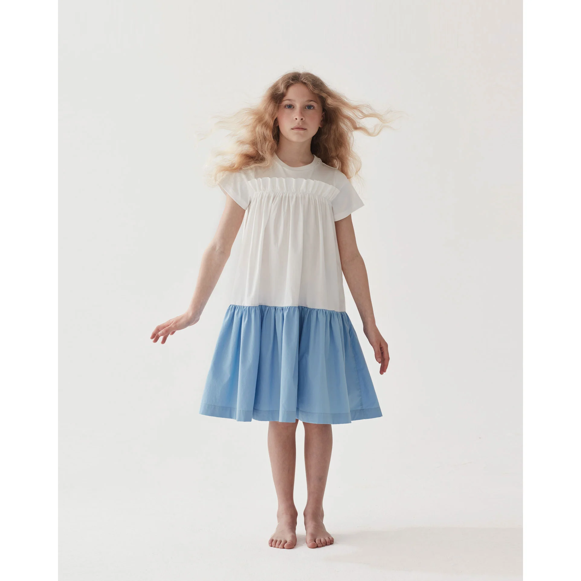 The Middle Daughter Porcelain/ Sky Nice As Pie Dress - Image 3