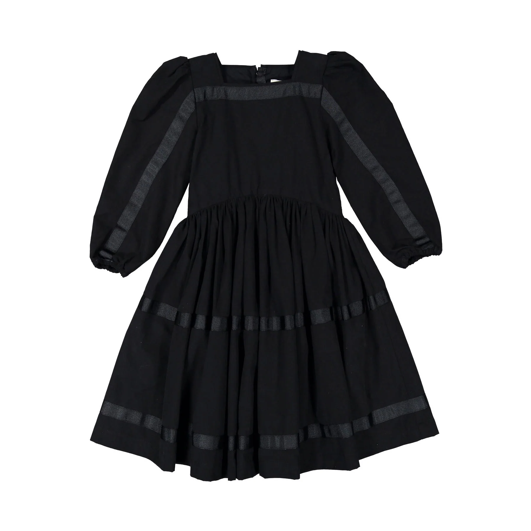 The Middle Daughter Black Taffeta Ribbon Put A Spin On It Dress