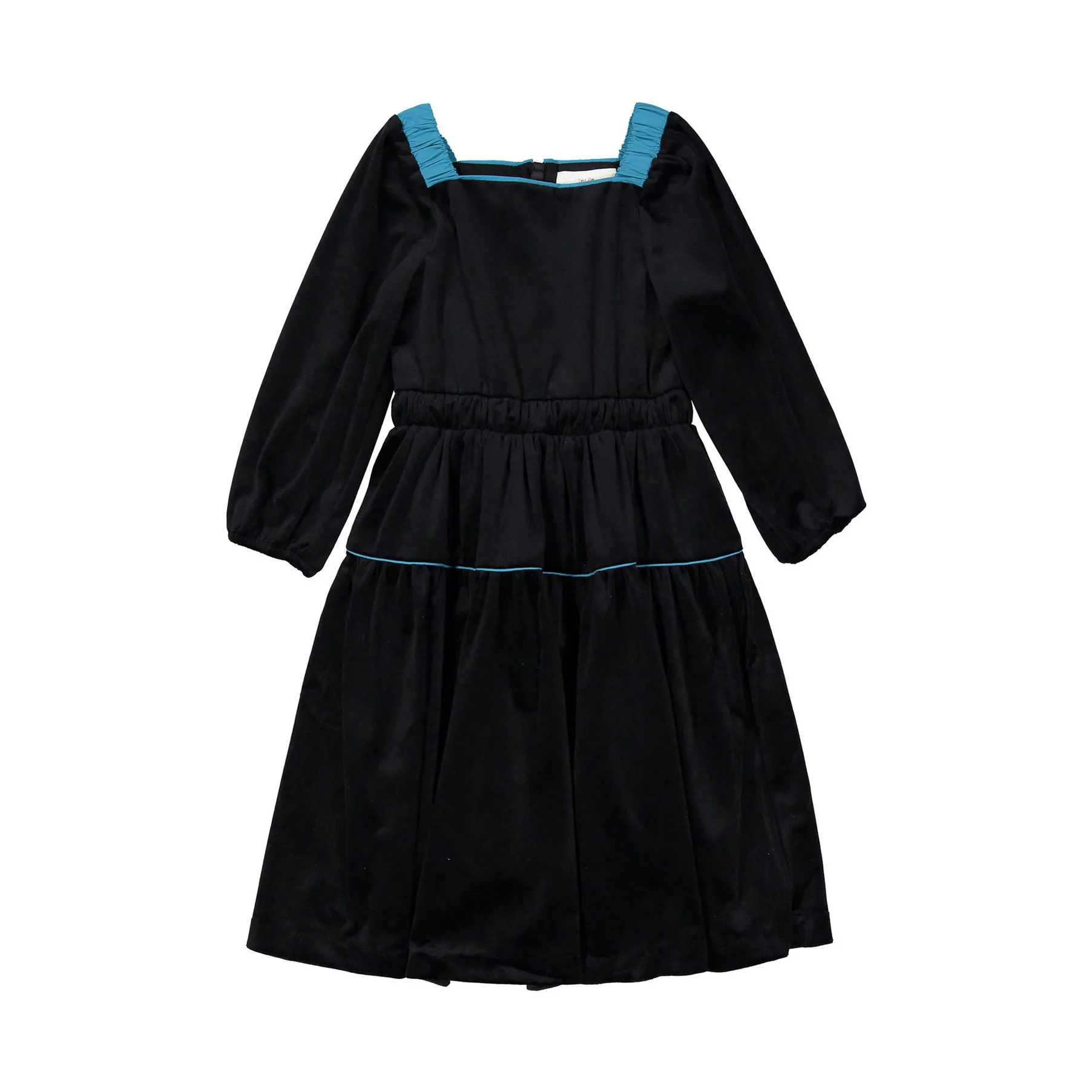 The Middle Daughter Black Velvet In Any Event Dress