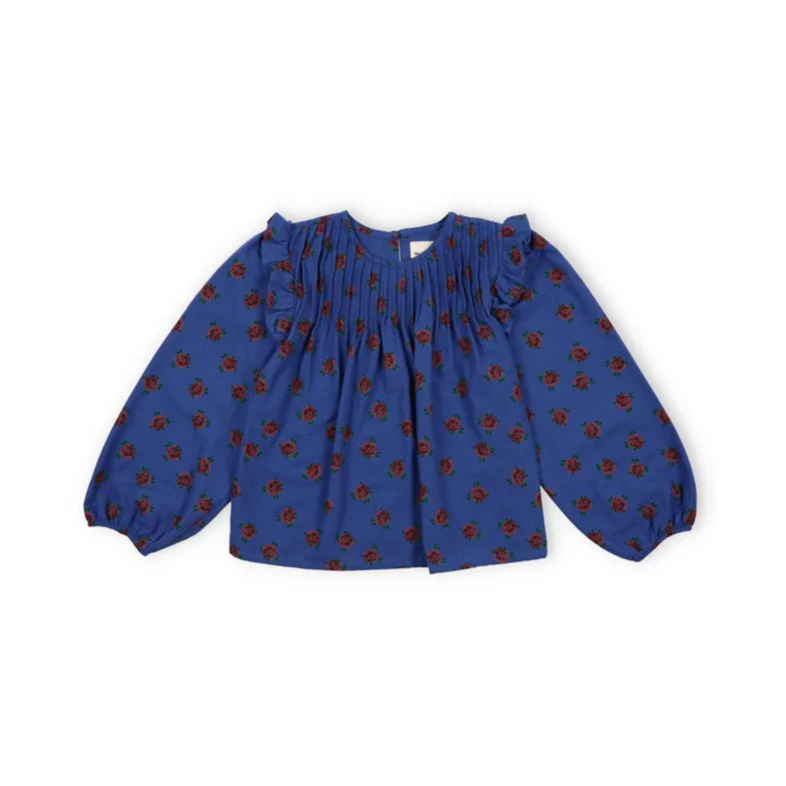 The New Society Crimson Roses Galia Blouse