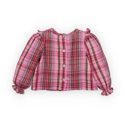 The New Society Dream Lush Check Adriana Baby Blouse - Image 2