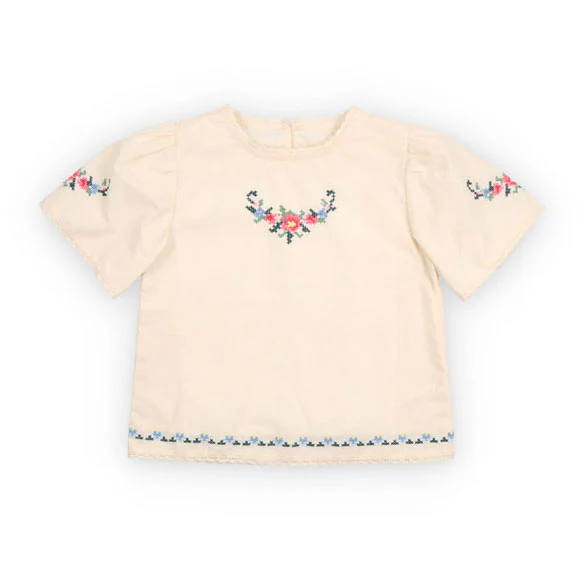The New Society  Ecru Narcise Blouse