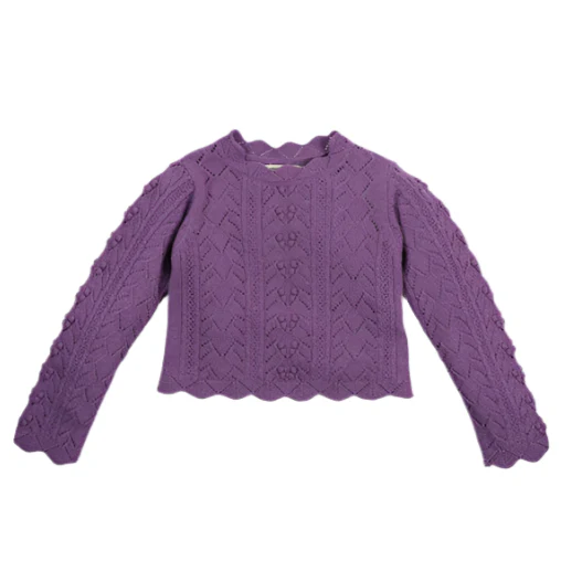 The New Society Grape Bliss Lila Sweater