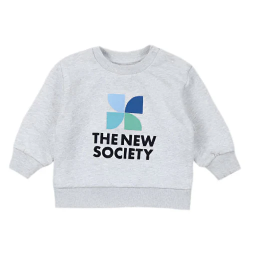 The New Society Grey Melange Mykonos Sweatshirt