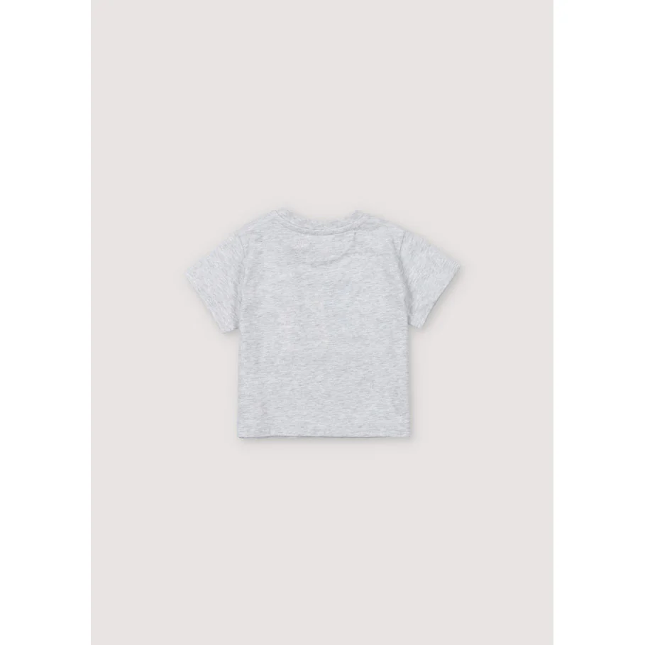 The New Society Grey Melange Mykonos T-Shirt - Image 2