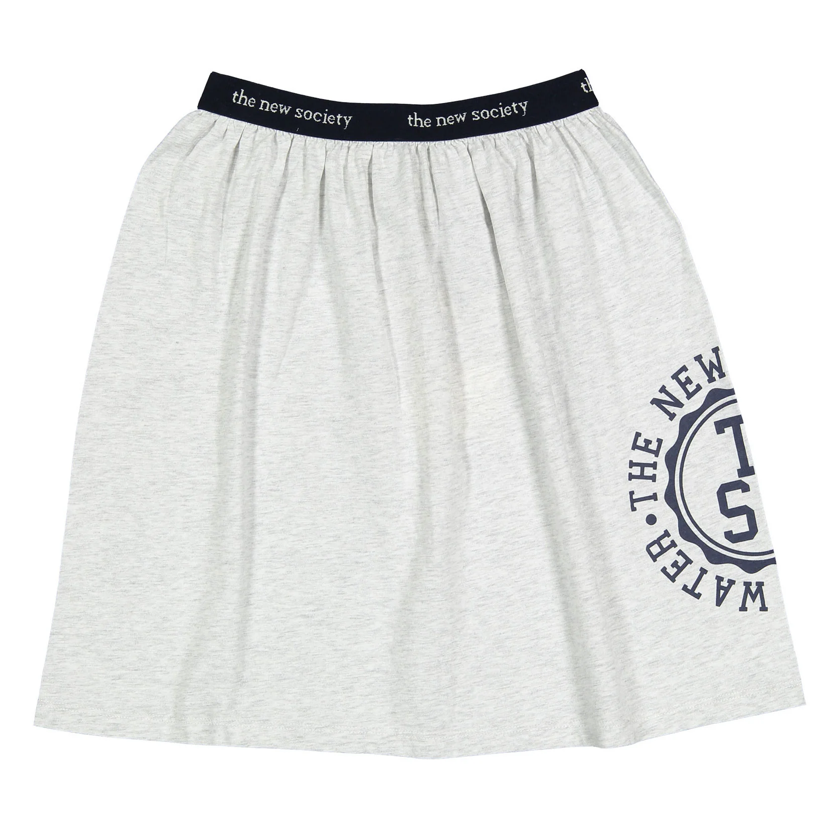 The New Society Grey Melange Reine Special Skirt