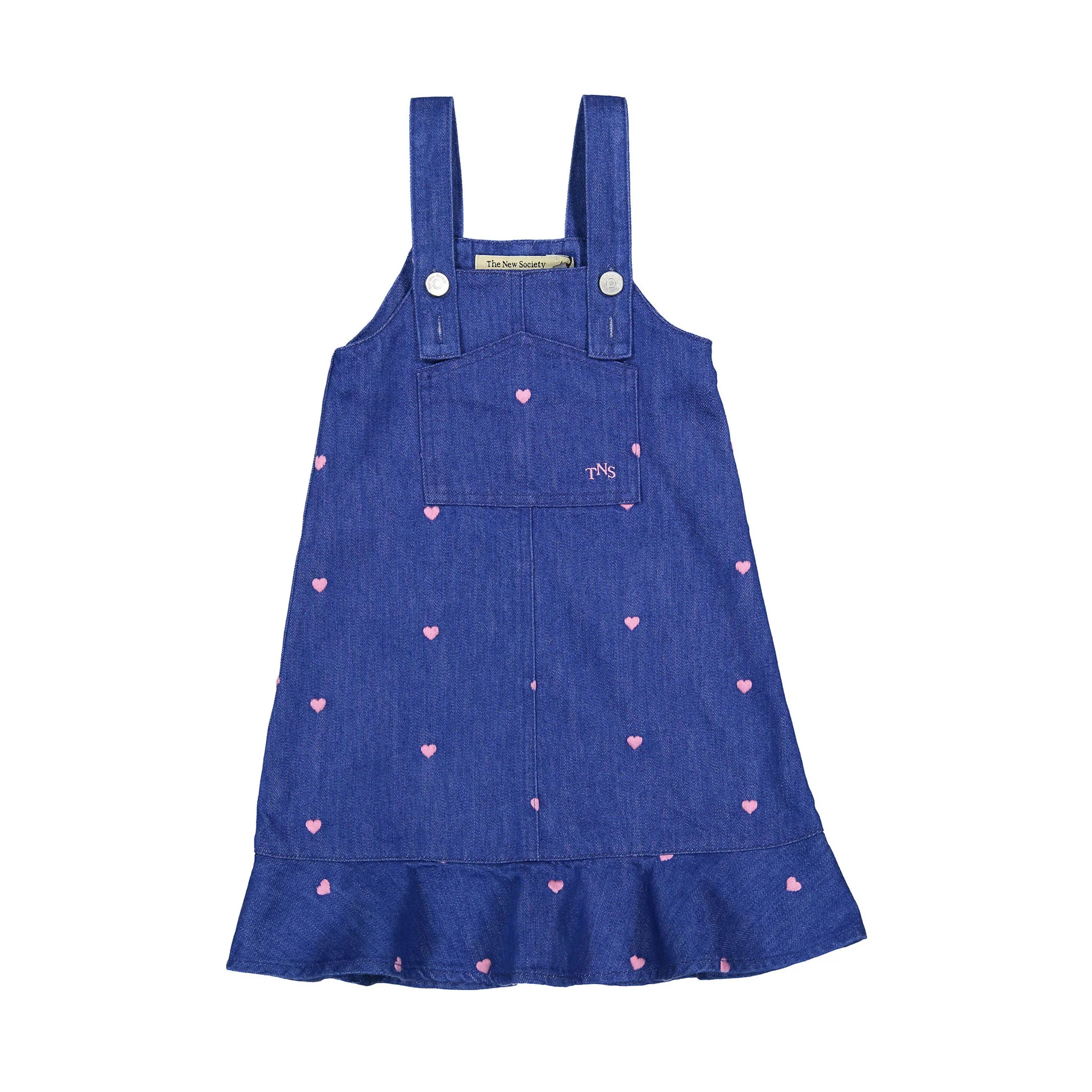 The New Society  Hearts Light Denim Lys Special Jumpsuit