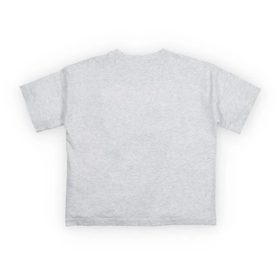 The New Society  Light Grey Melange TNS Logo T-Shirt - Image 3