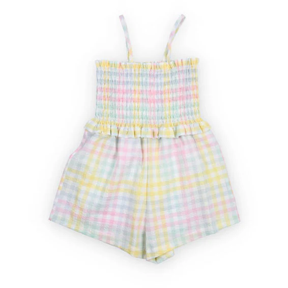 The New Society  Mallow Check Jumpsuit