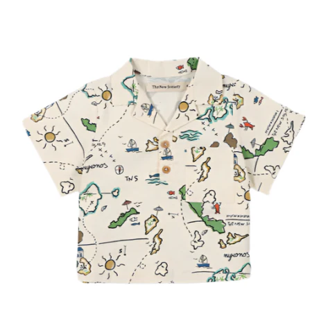The New Society Map Print Arkoi Baby Shirt