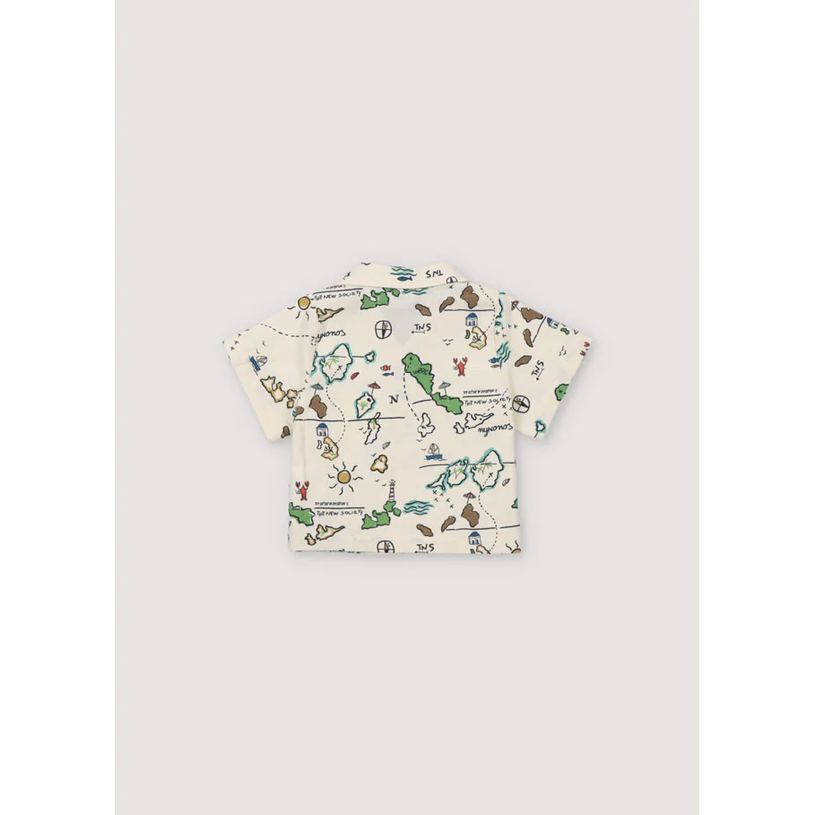 The New Society Map Print Arkoi Baby Shirt - Image 2