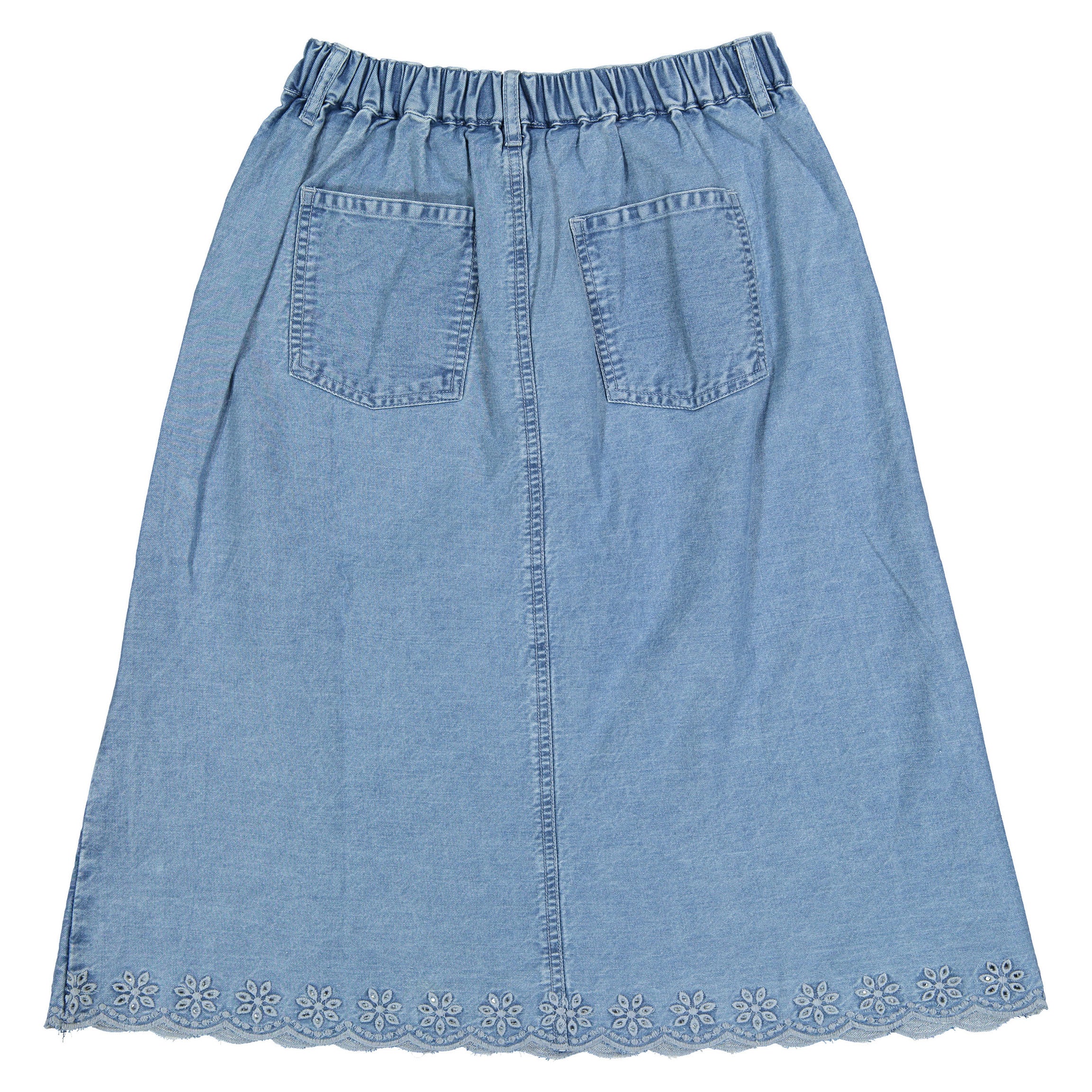 The New Society Mid Blue Denim Niobe Special Skirt - Image 2