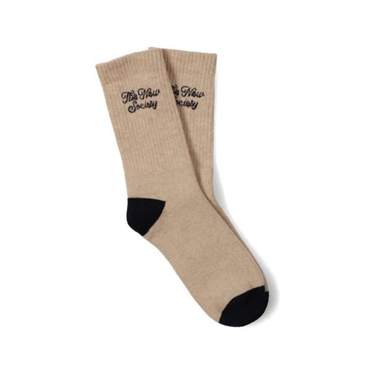 The New Society Beige Islington Socks