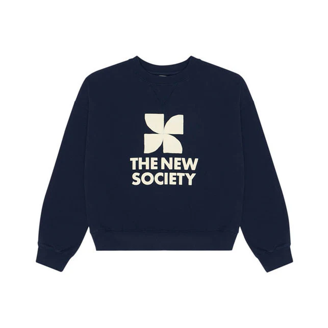 The New Society Midnight Navy Space Sweater