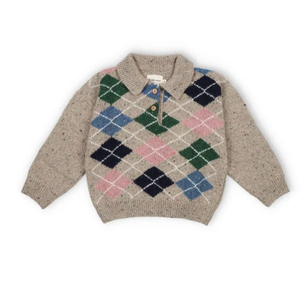 The New Society Mist Melange Glasgow Polo