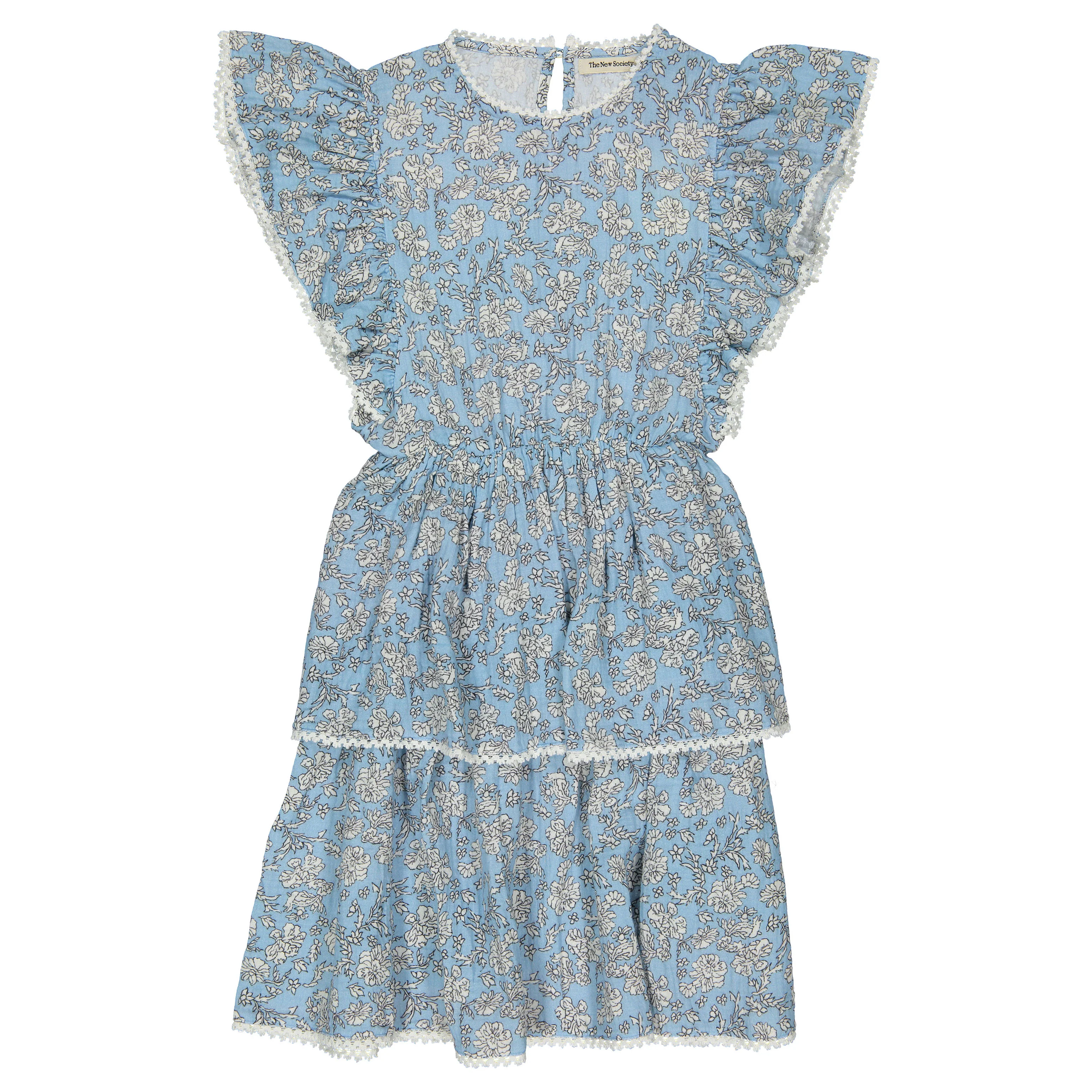 The New Society Peony Powder Blue Print Melina Special Dress