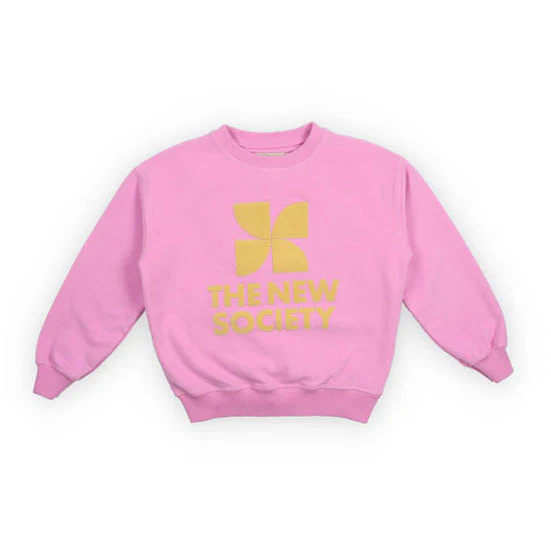 The New Society  Pink Lavander TNS Logo Sweatshirt