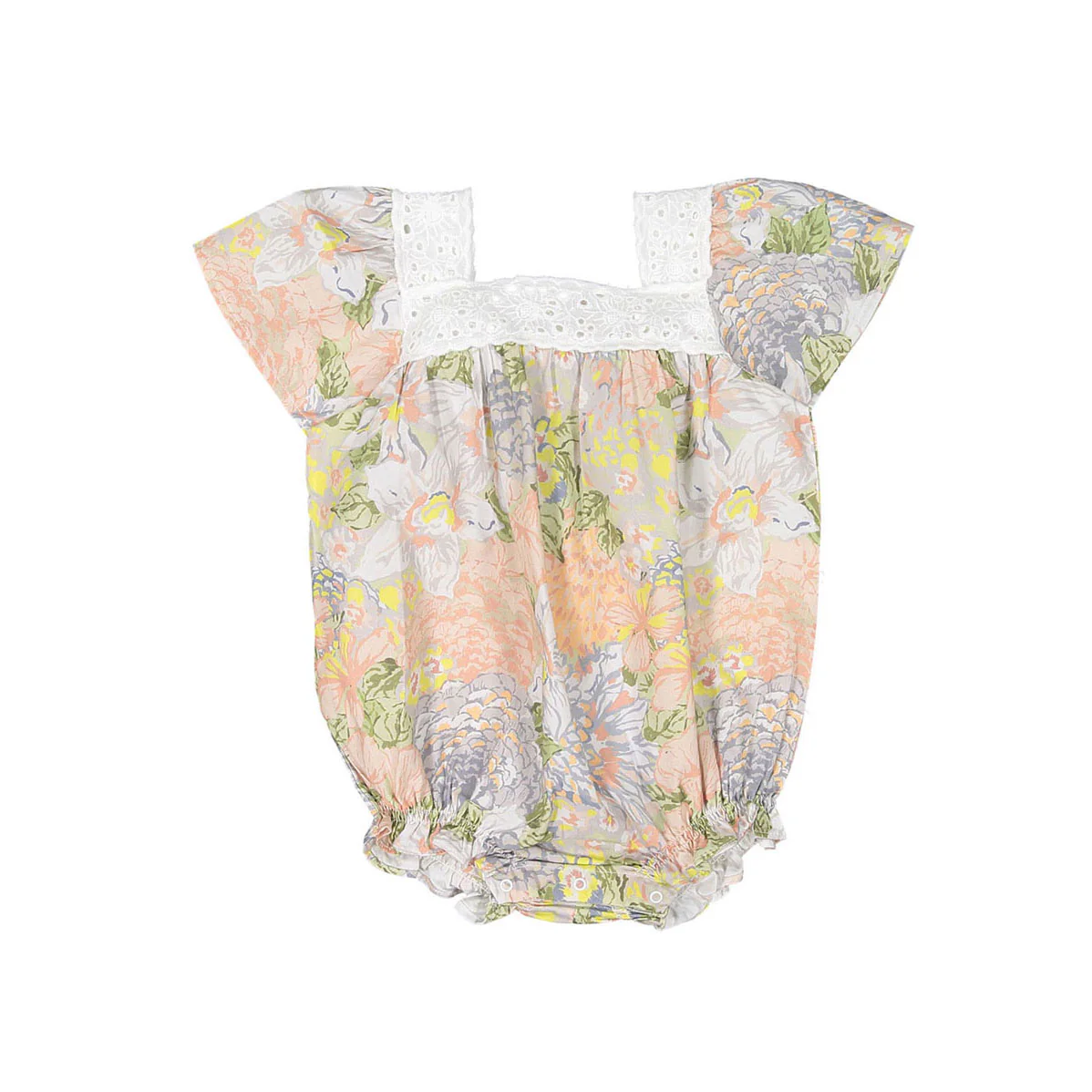 The New Society Silver Print Romper