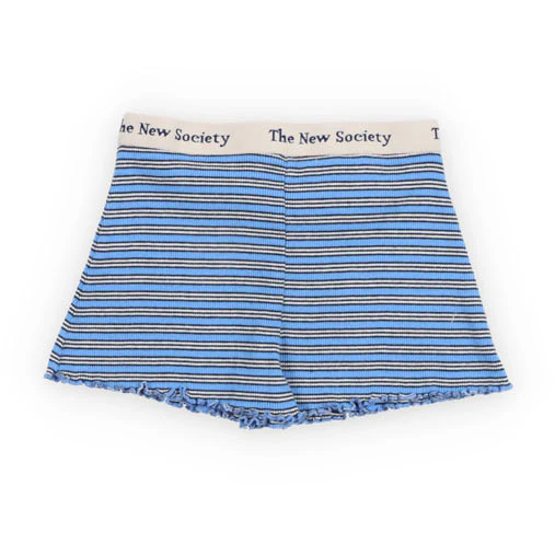 The New Society Summer Midnight Mini Stripes TNS Rib Short