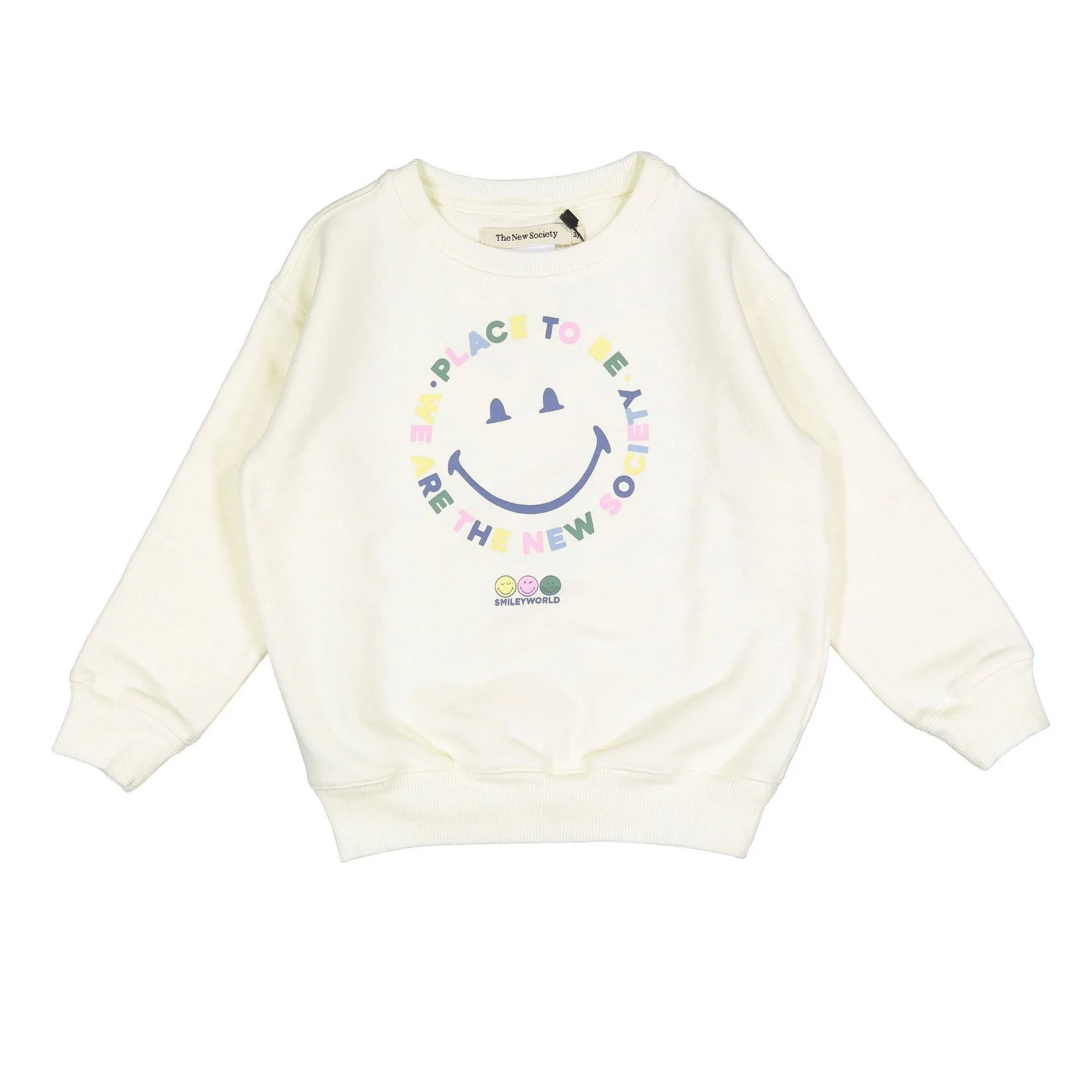 The New Society Vanilla Cream Happy Place Sweater