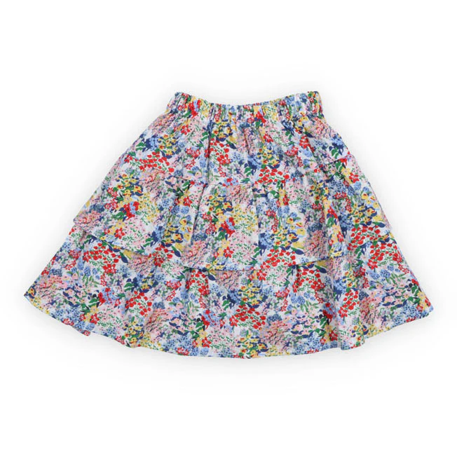 The New Society  Verbena Print Skirt