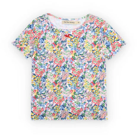 The New Society Verbena Print TNS Rib Tee