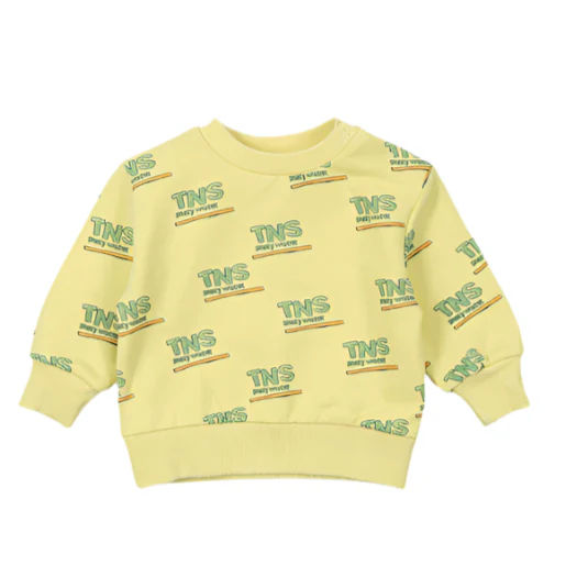 The New Society Yellow Iris Thasos Baby Sweatshirt