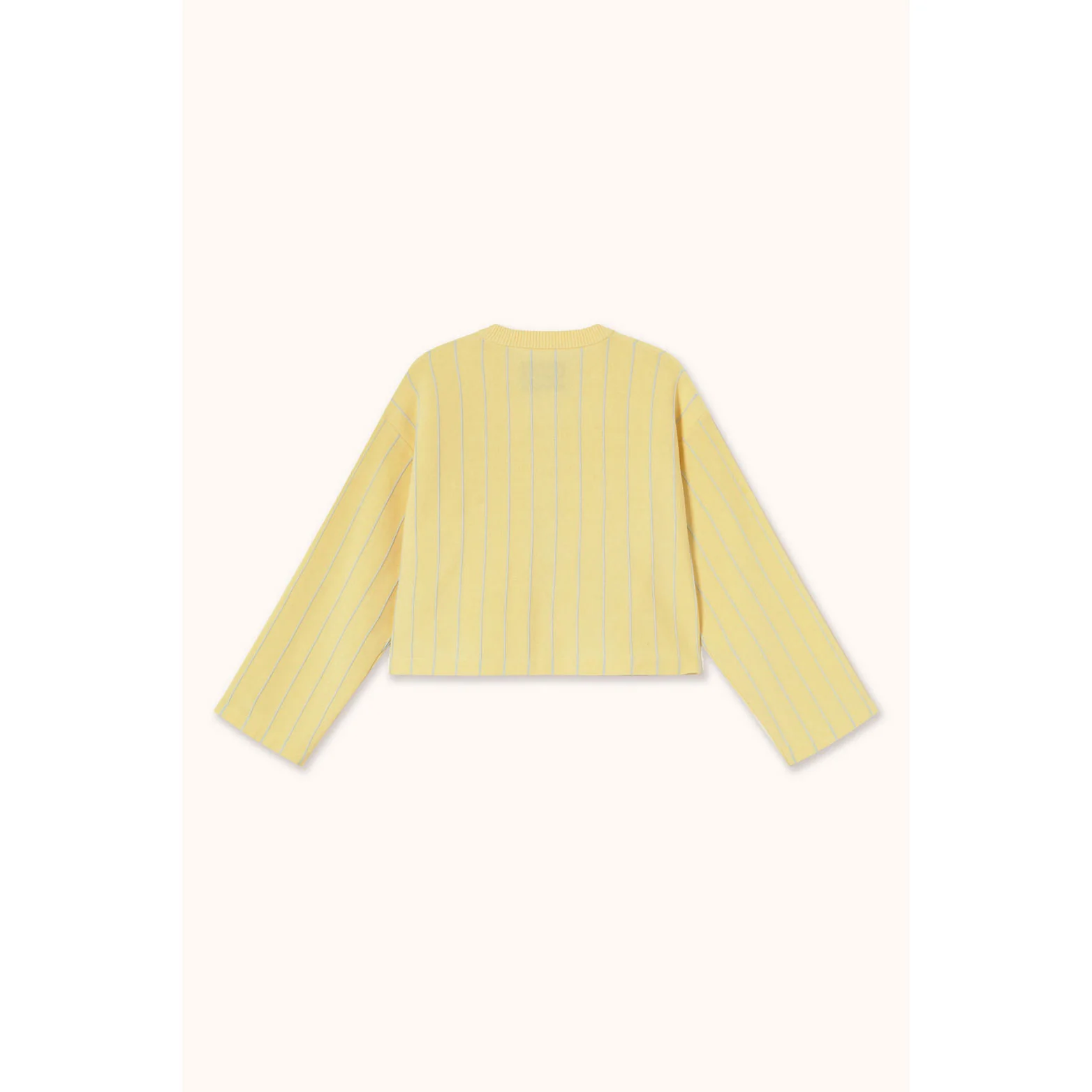 The Tiny Big Sister Dusty Yellow Striped Cardigan - Image 2