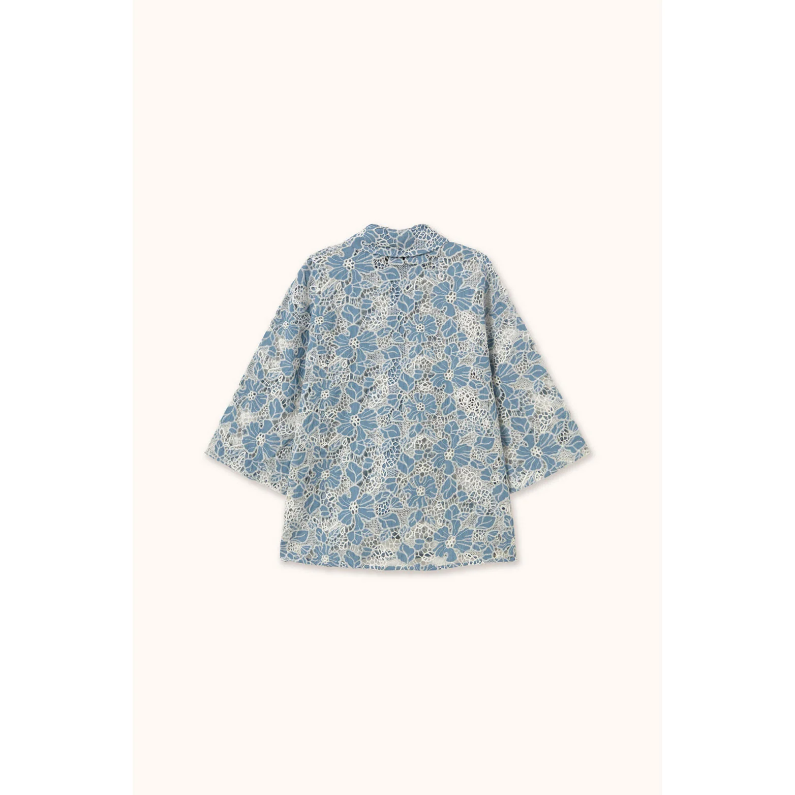 The Tiny Big Sister Grey Lace Shirt - Image 2