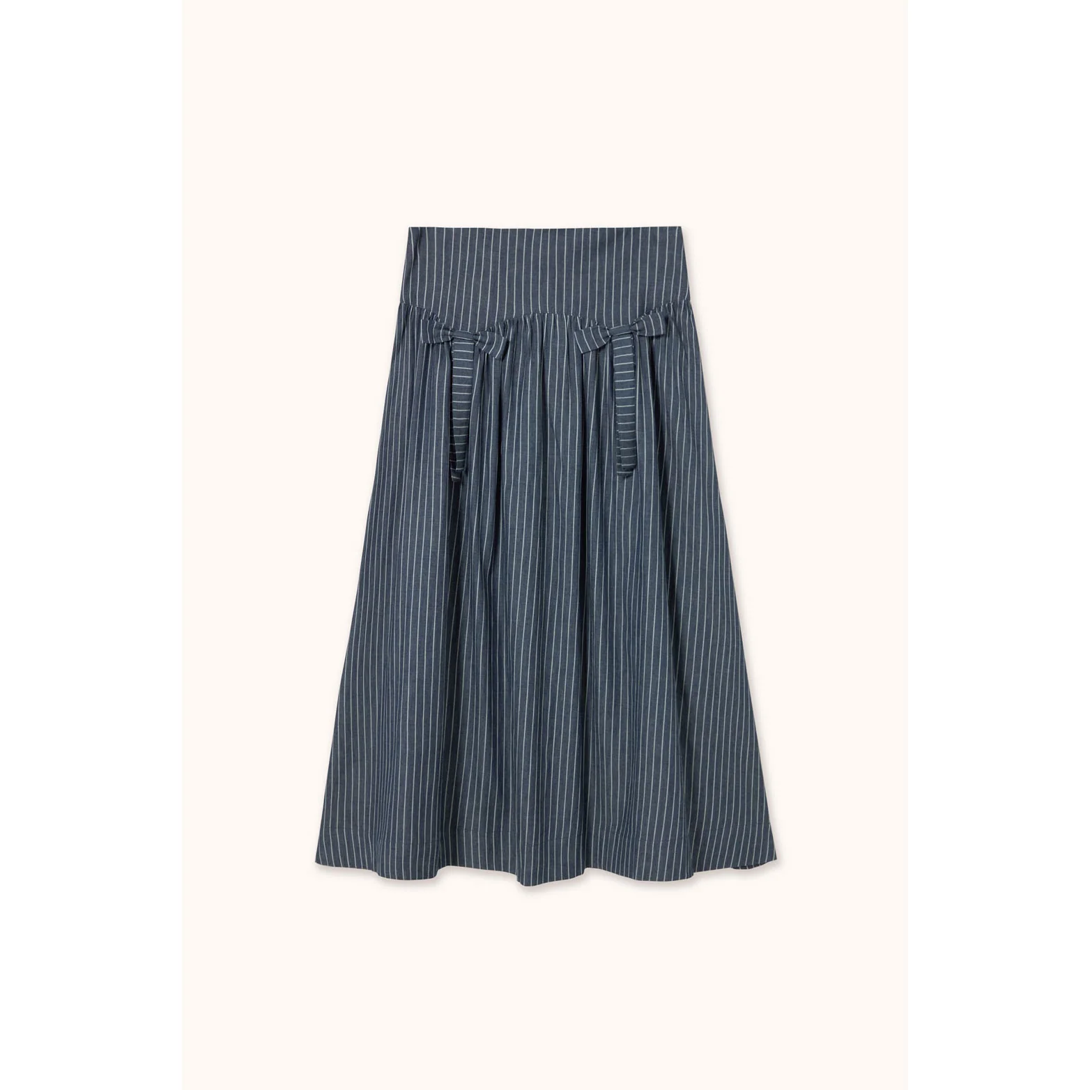 The Tiny Big Sister Light Navy Striped Skirt