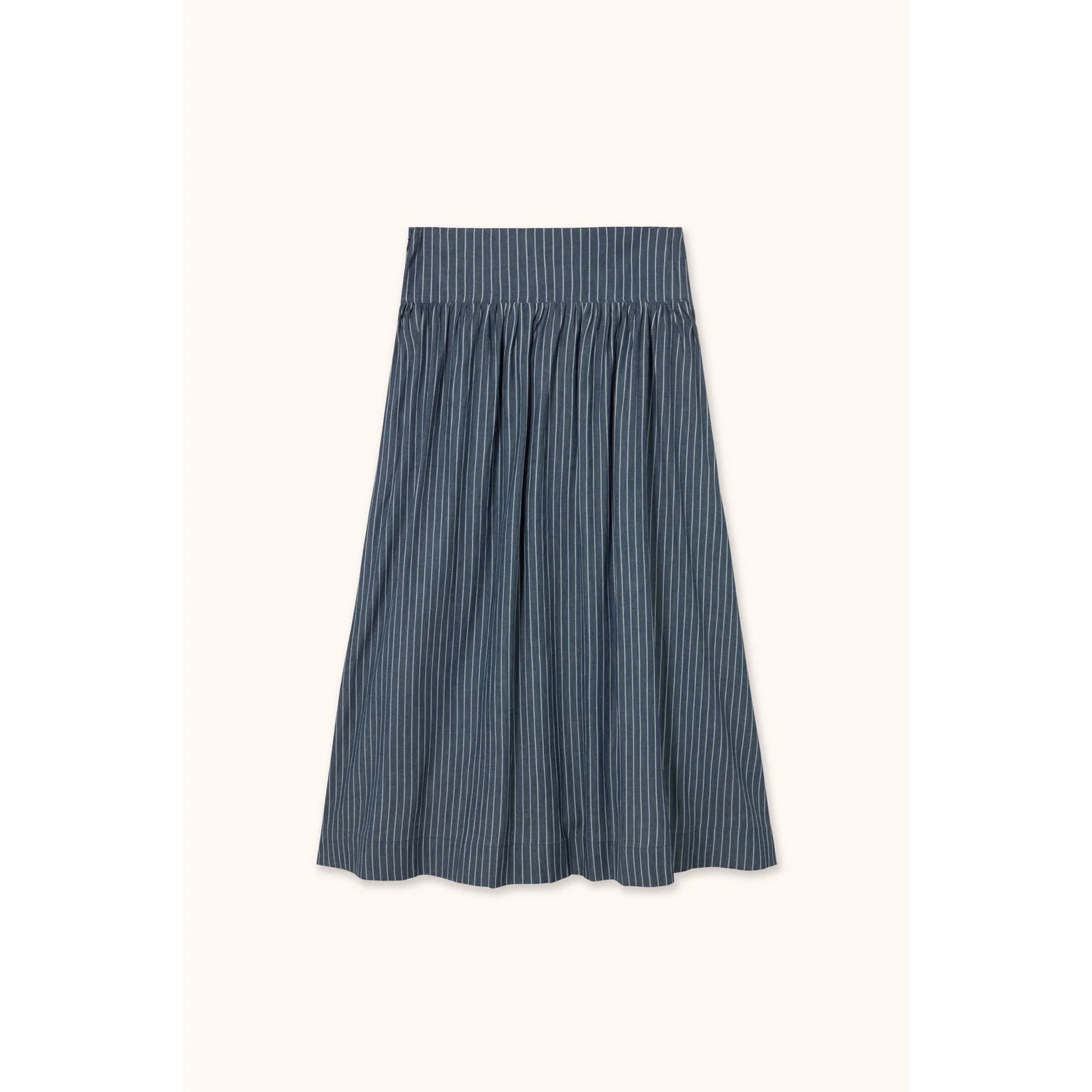 The Tiny Big Sister Light Navy Striped Skirt - Image 2