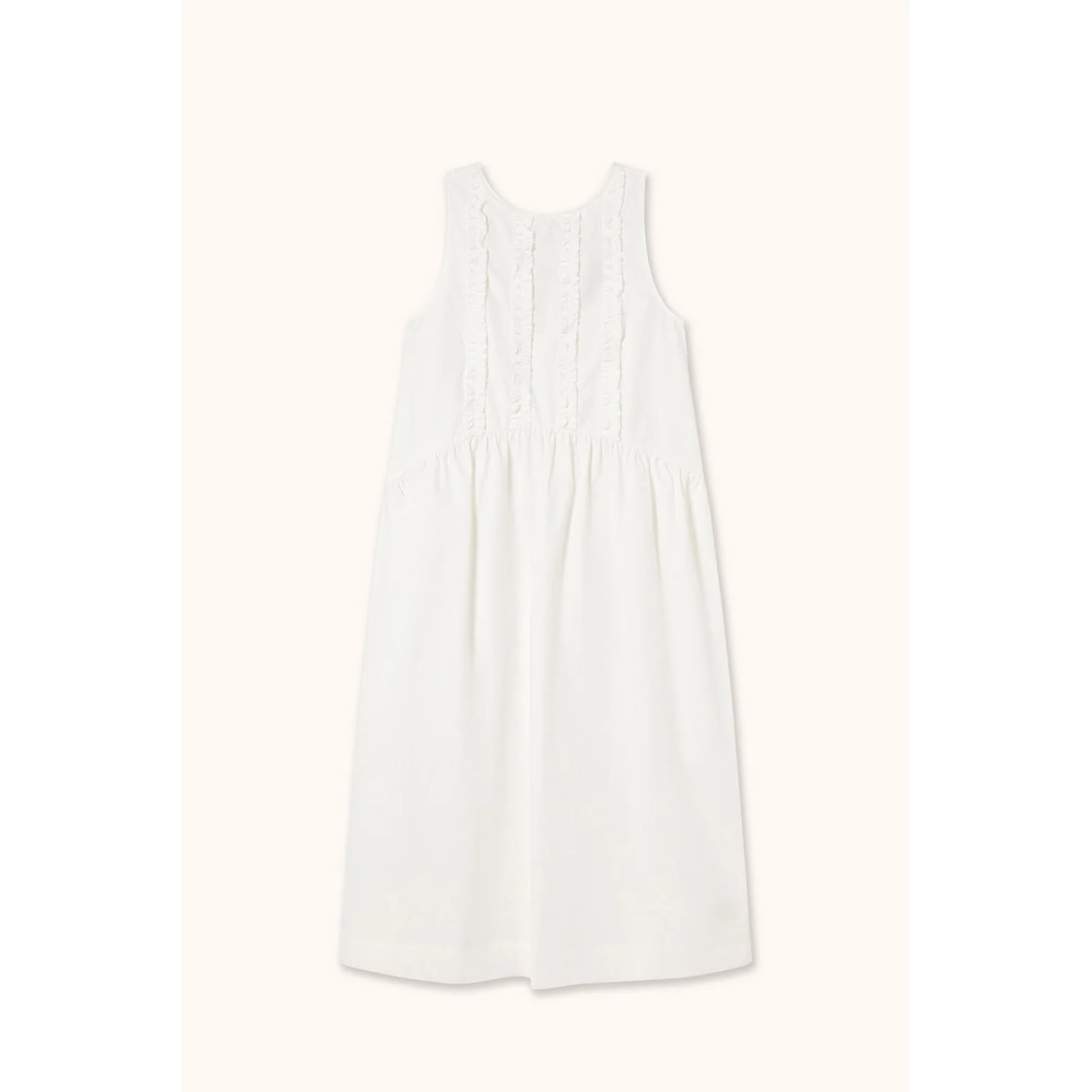 The Tiny Big Sister Off White Frills Dress