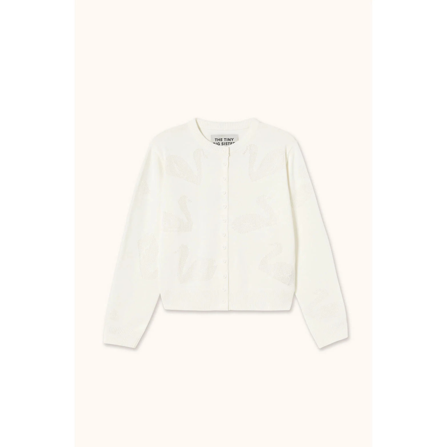 The Tiny Big Sister Off White Swans Lara Cardigan