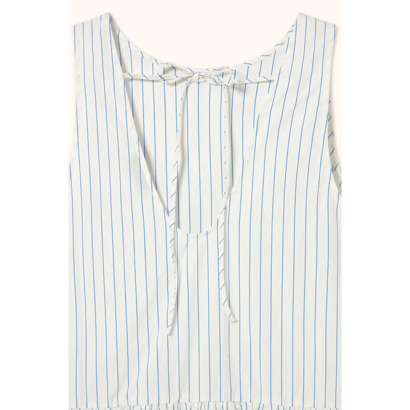 The Tiny Big Sister White Striped Dress - Image 3