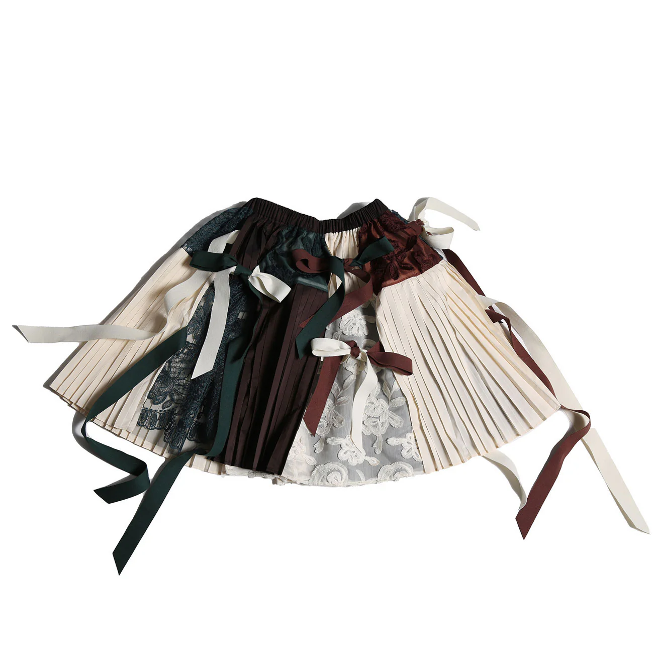 Tia Cibani Cactus Mix Amira Patchwork Bow Tie Skirt - Image 3