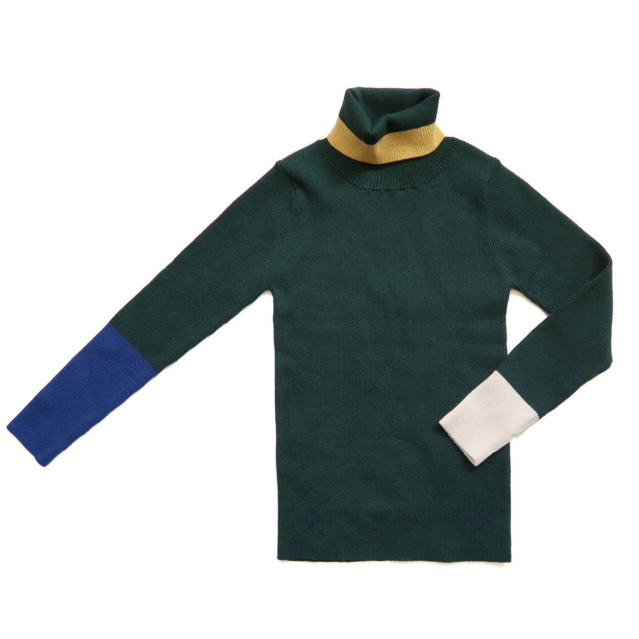 Tia Cibani Celtic Mix Patchwork Turtleneck