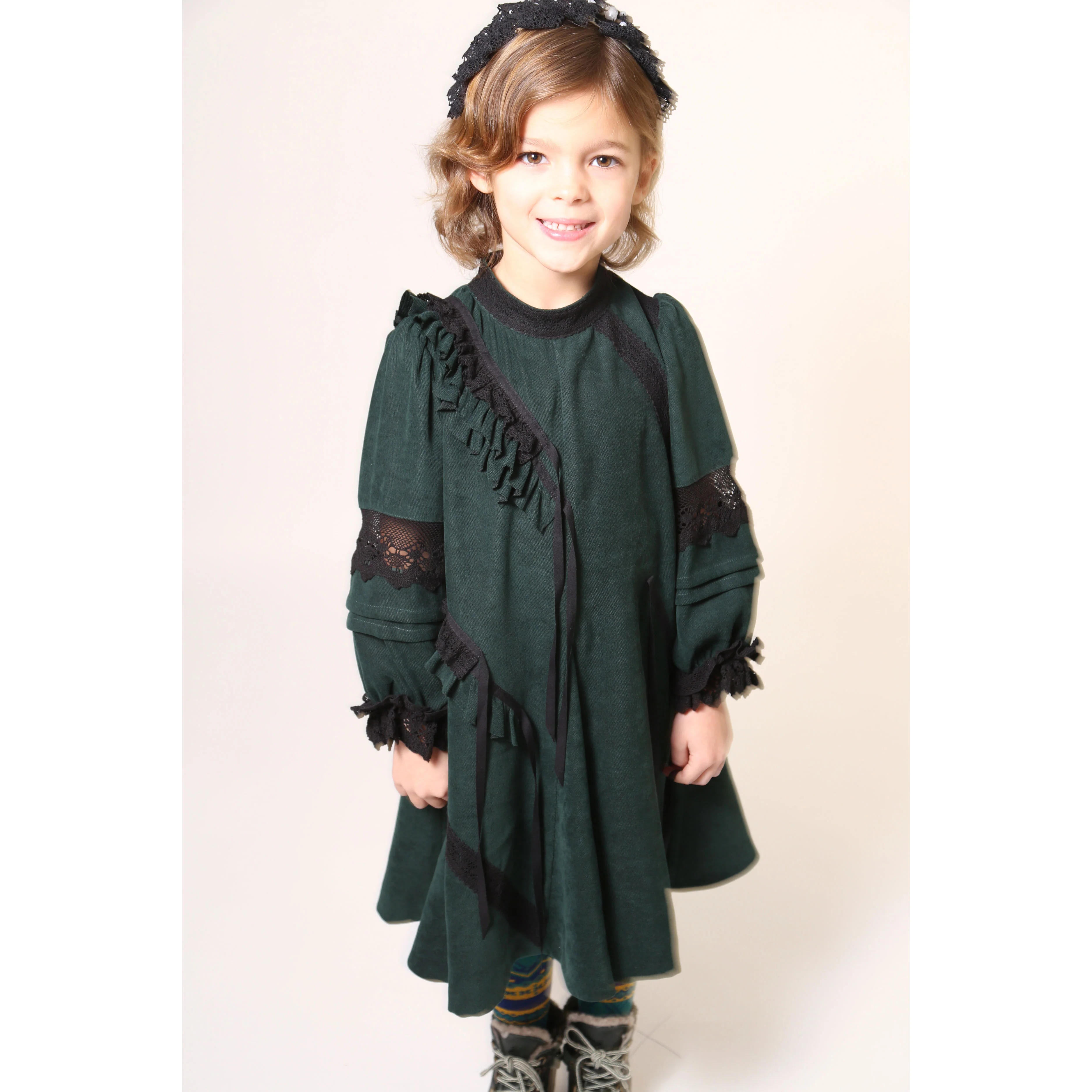 Tia Cibani Celtic Ruffled Party Brittany Dress - Image 7