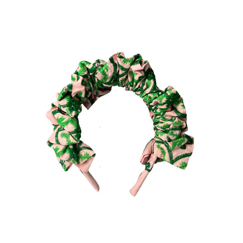 Tia Cibani Coral Mix Stella Flounce Headband