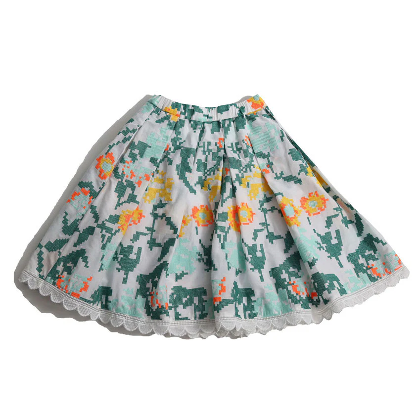 Tia Cibani Cyprus Mix Ophelia Scalloped Skirt - Image 3