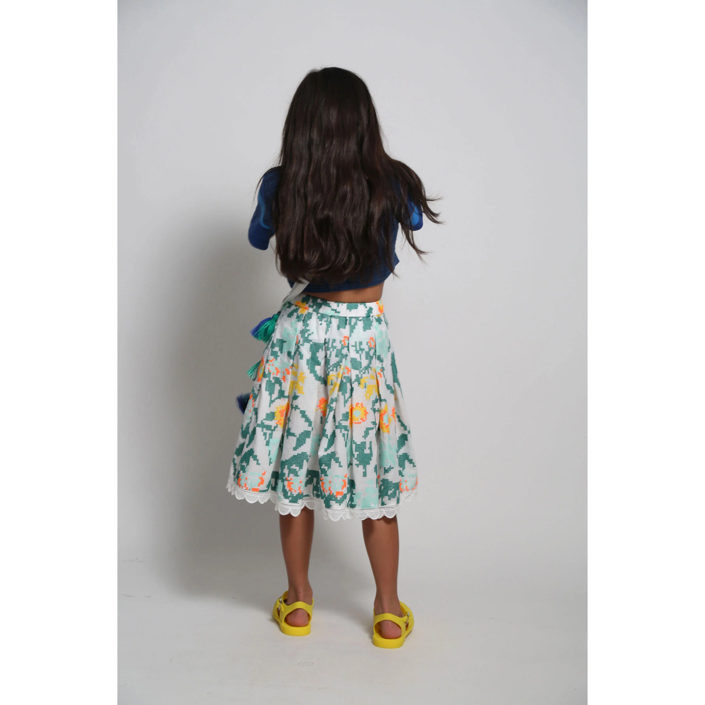 Tia Cibani Cyprus Mix Ophelia Scalloped Skirt - Image 4
