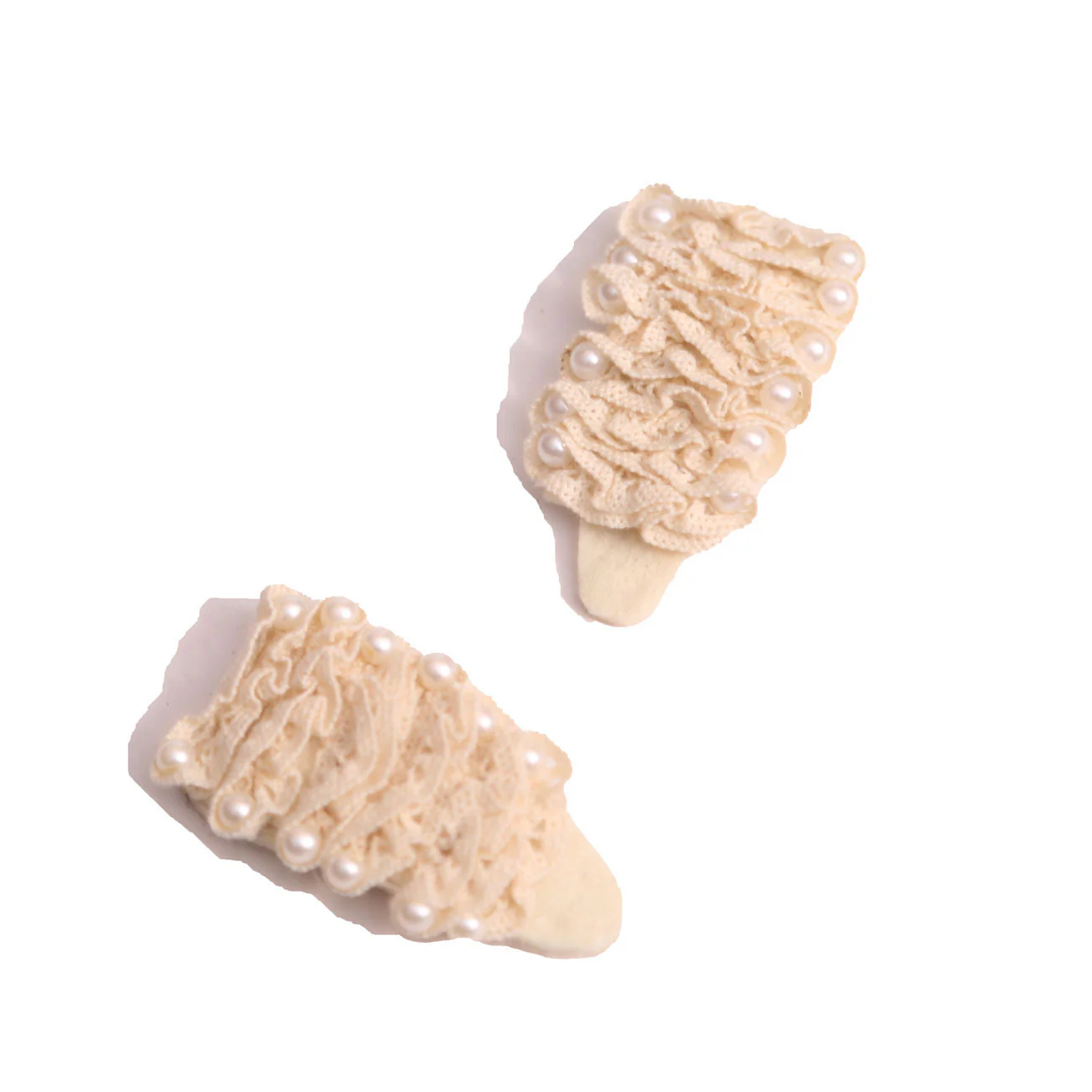 Tia Cibani Opal Scrolled Lace Gael Hair Clips