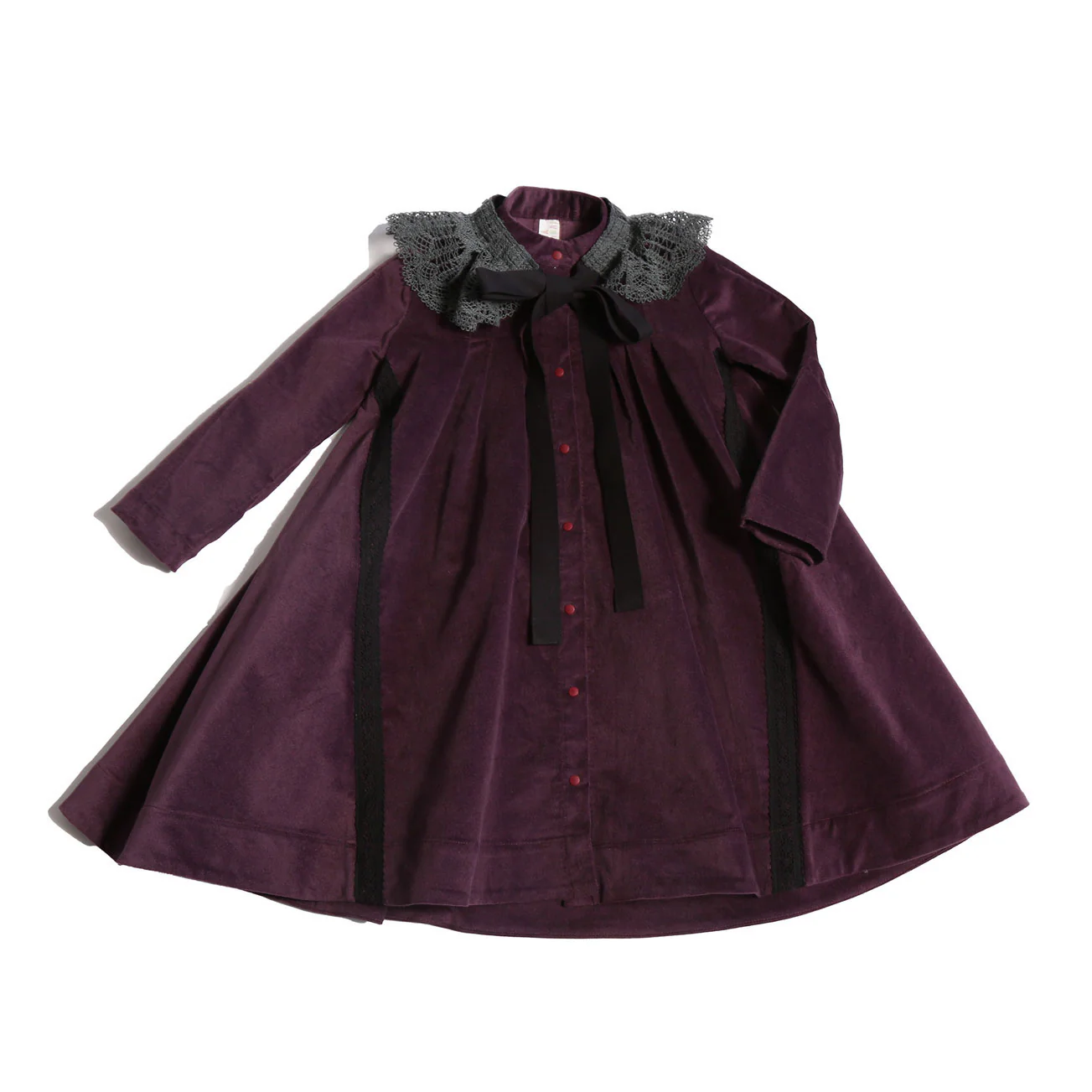 Tia Cibani Prune Aela Night  Shirt Dress