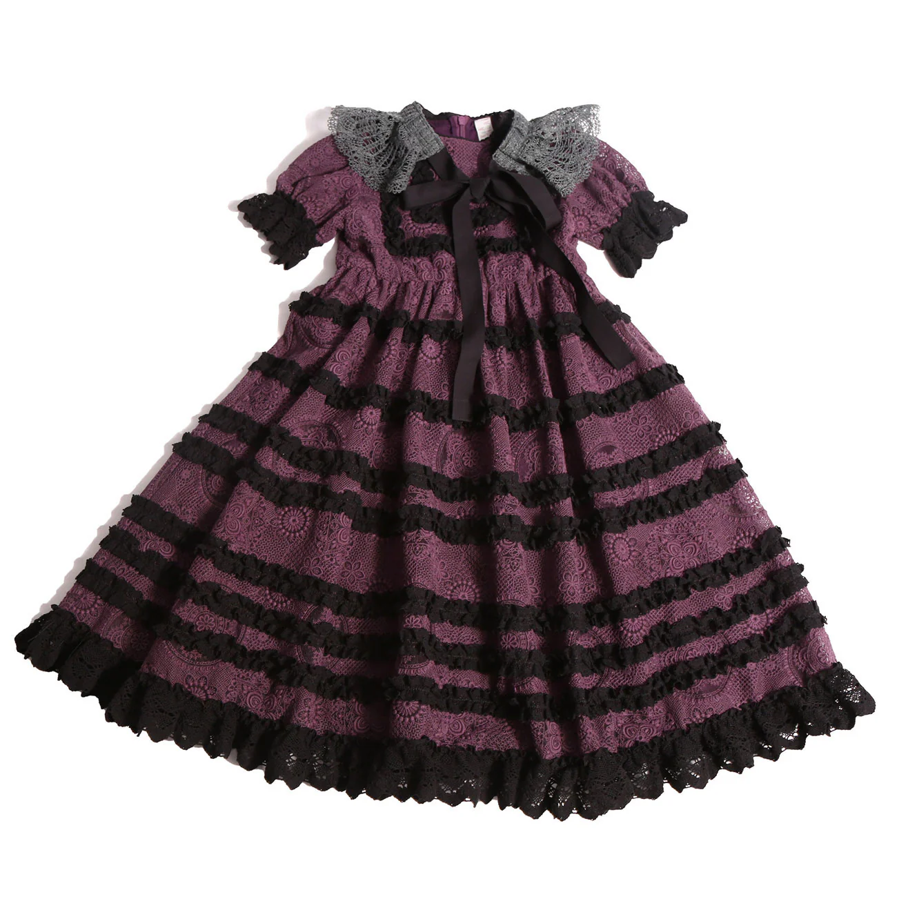 Tia Cibani Prune Fit and Flare Gael Gown
