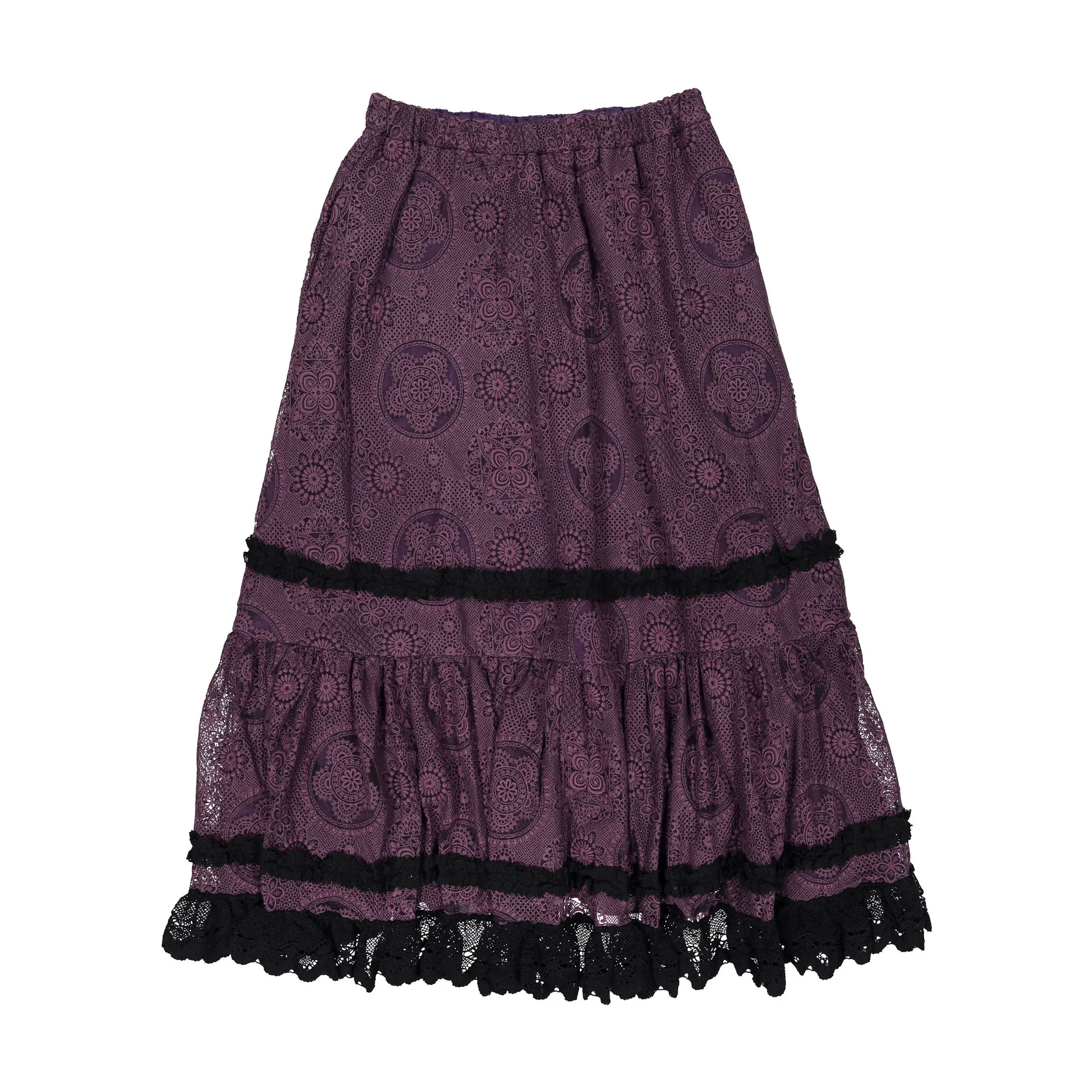 Tia Cibani Prune Gael Flare Womens  Skirt