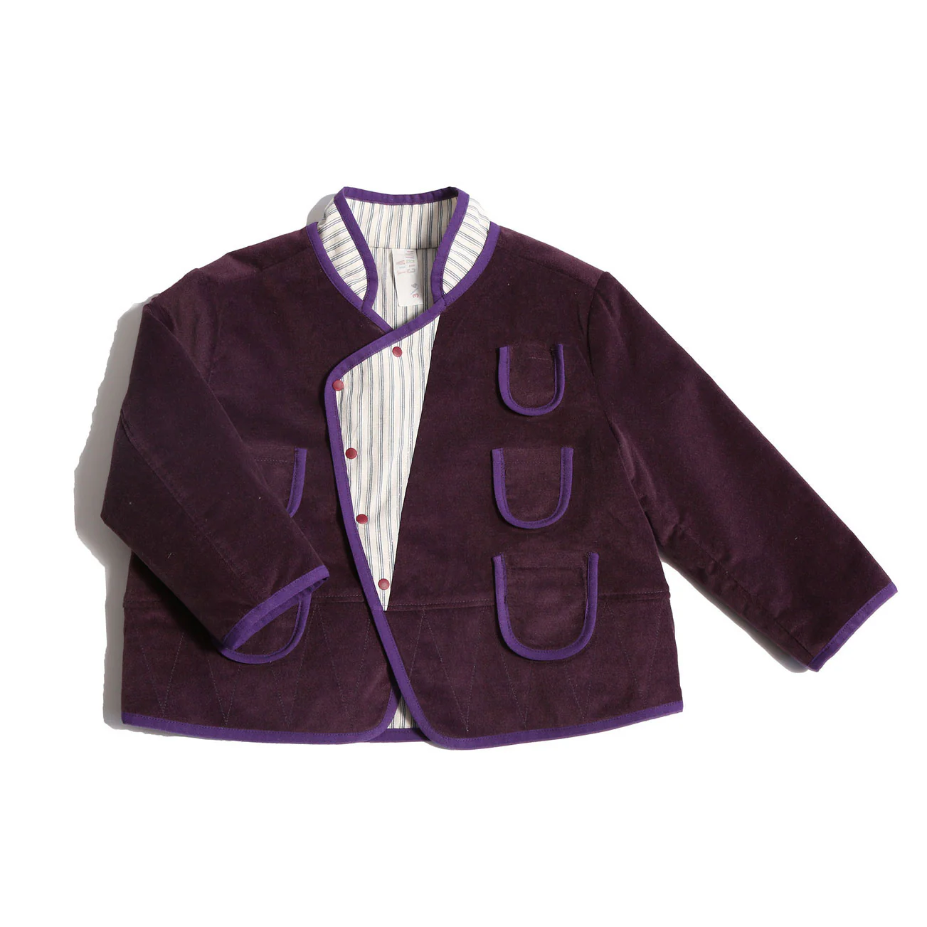 Tia Cibani Prune Mix Malok Patchwork Jacket